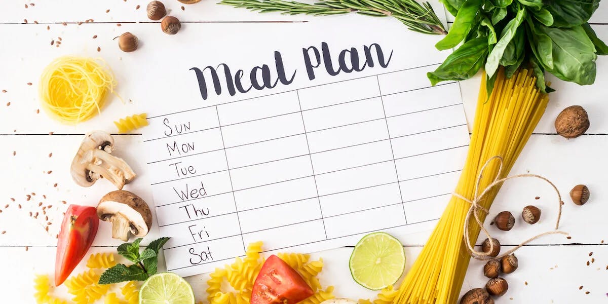 A nutritious meal plan for a pregnant woman.