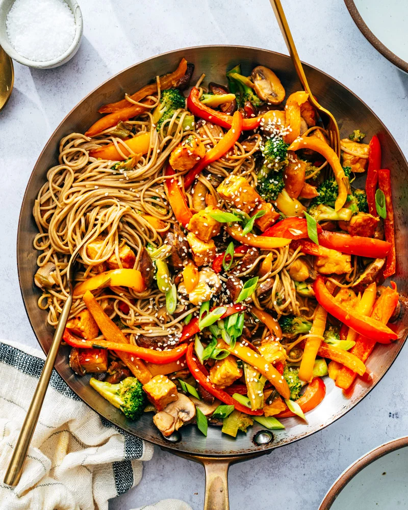 A healthy dinner plate with various nutritious foods